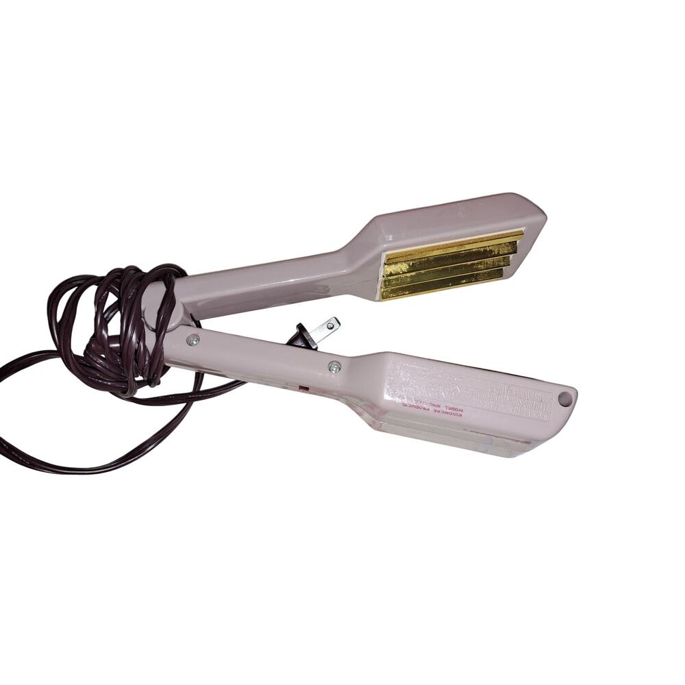 Vintage Pink 1980s Windmere Fun Hair Waver Crimping Iron Crimper Pink - Picture 5 of 6